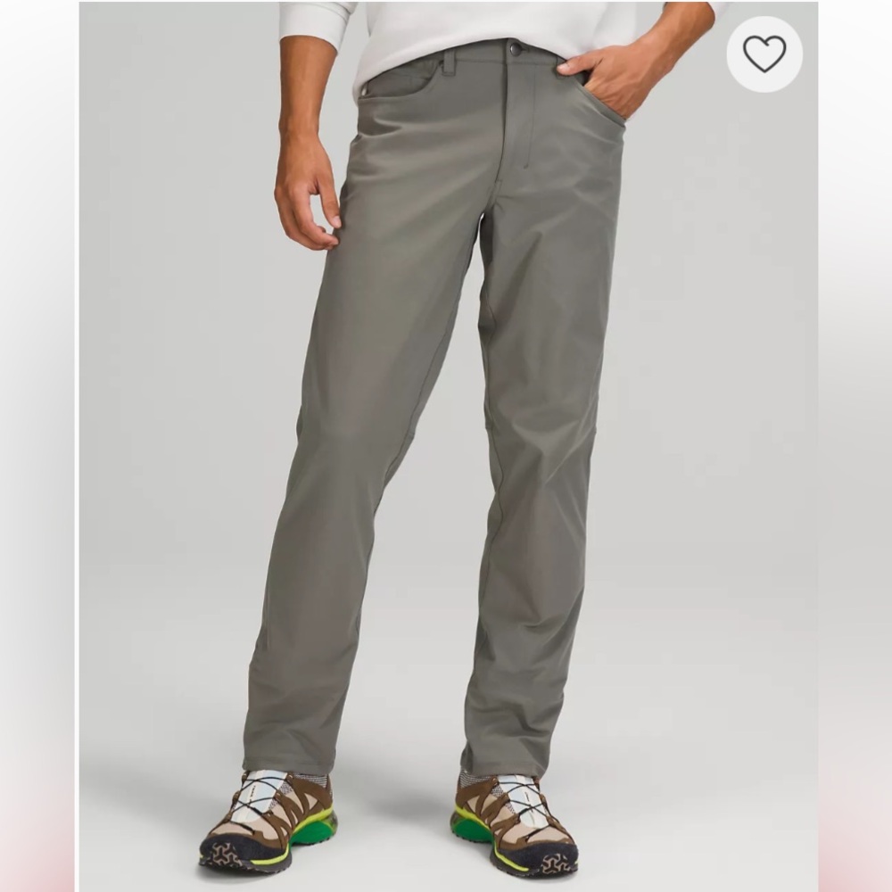 Lululemon ABC Classic Fit 5-Pocket Pant in Silver Sage Gray Sz30